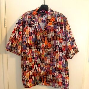 Vintage Playboy Magazine Covers Dress Shirt